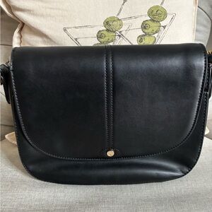 Spartina 449 Black genuine leather Crossbody Bag